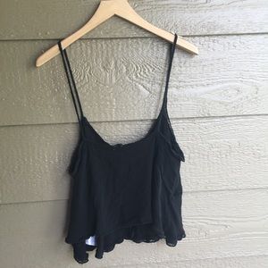 Tobi Tops - Tobi boho black cropped tank top Tobi Tops - Tobi boho black cropped tank top